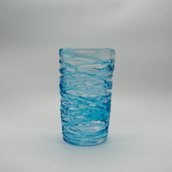 flower vase blue